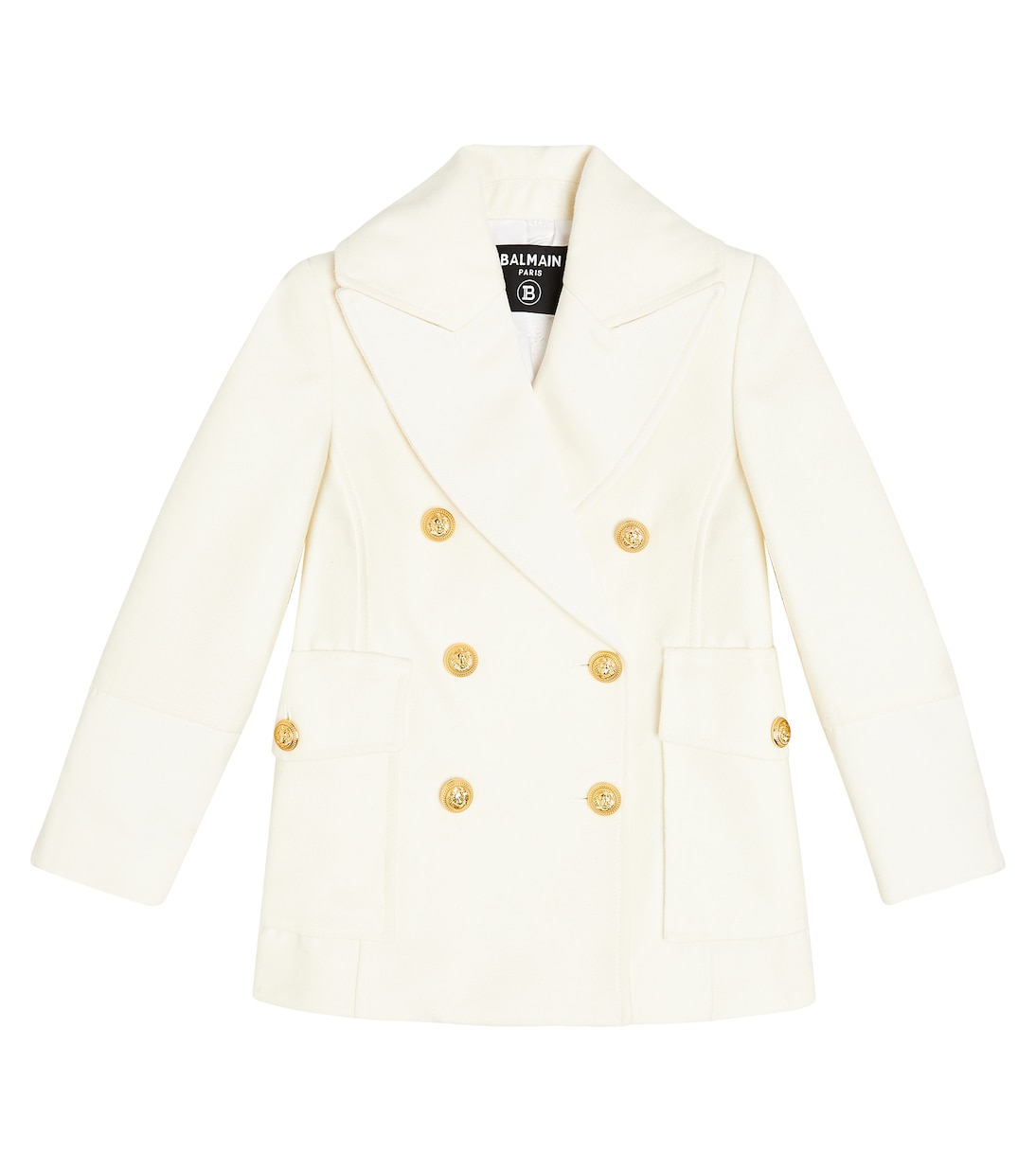 Cappotto in cotone e lana | Balmain Kids