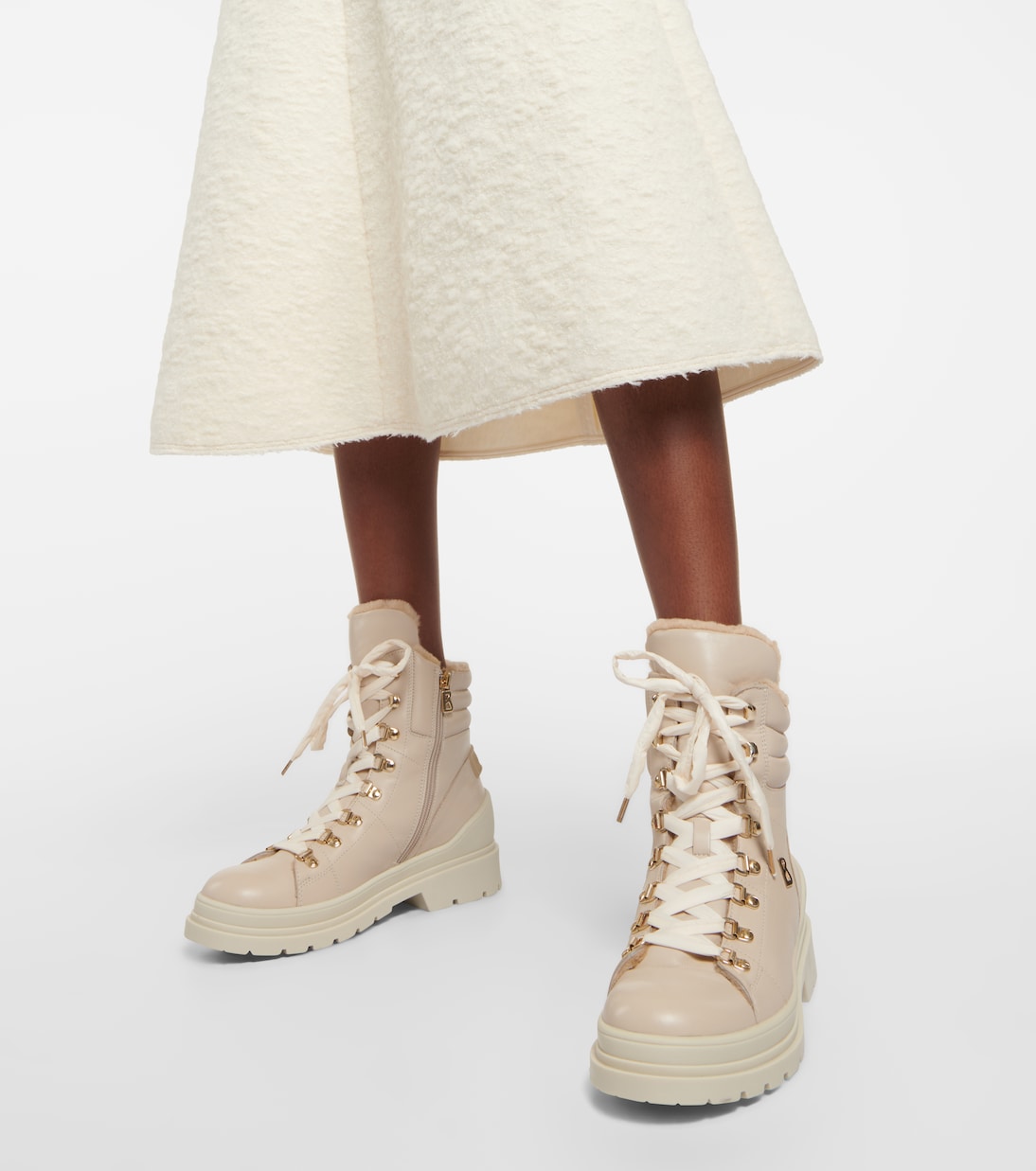 Botas de piel con forro de borrego | Bogner