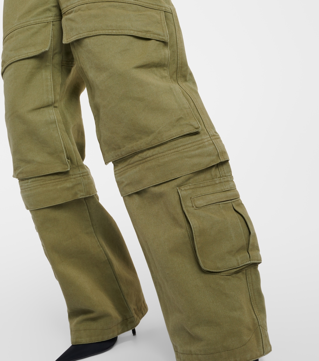 Cotton cargo pants in grey Entire Studios Mytheresa