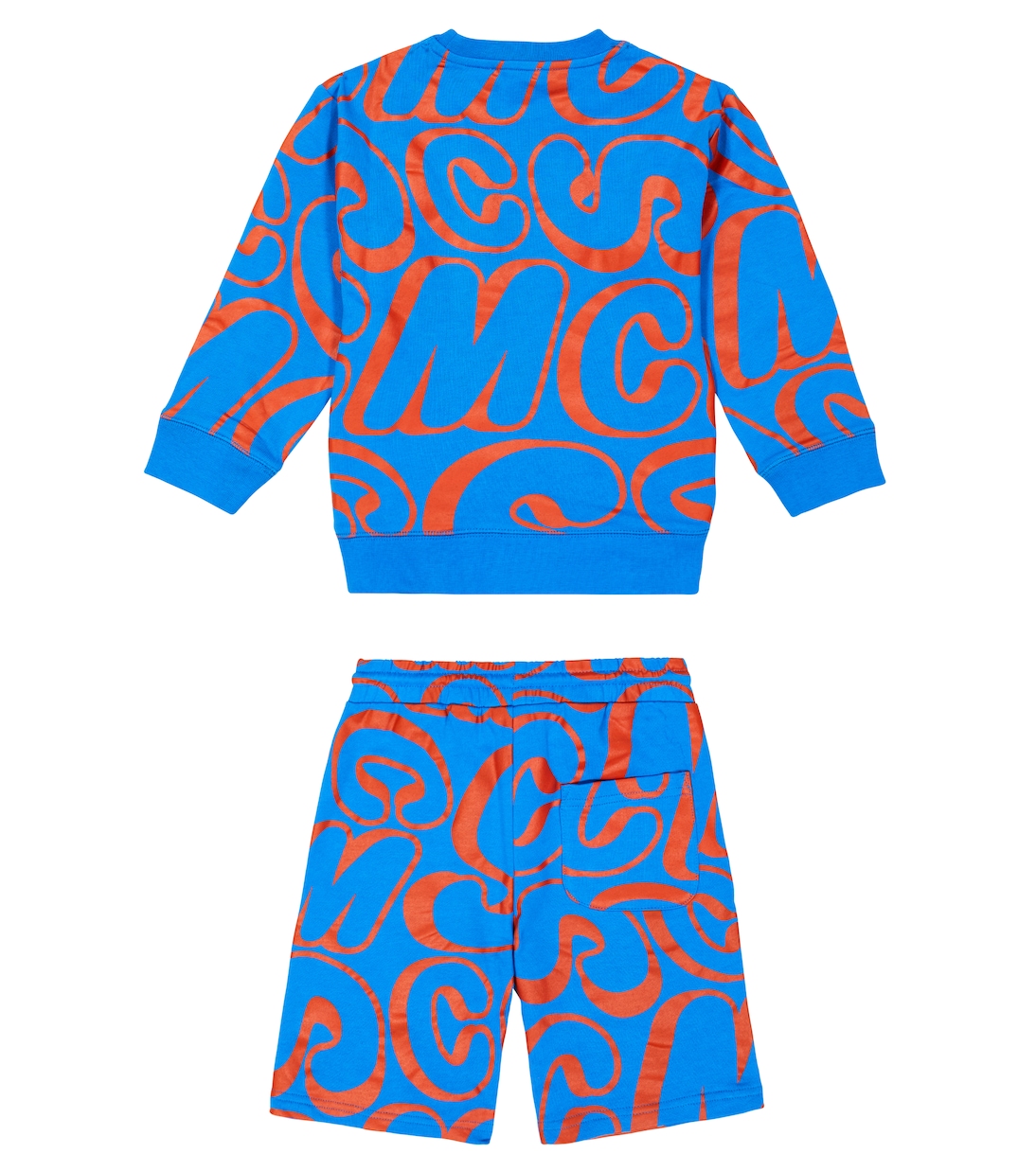 Sudadera y shorts de algodón estampados | Stella McCartney Kids