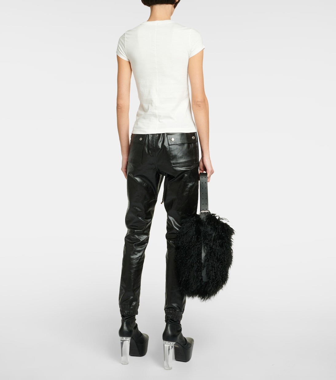Camiseta cropped de jersey de algodón | Rick Owens