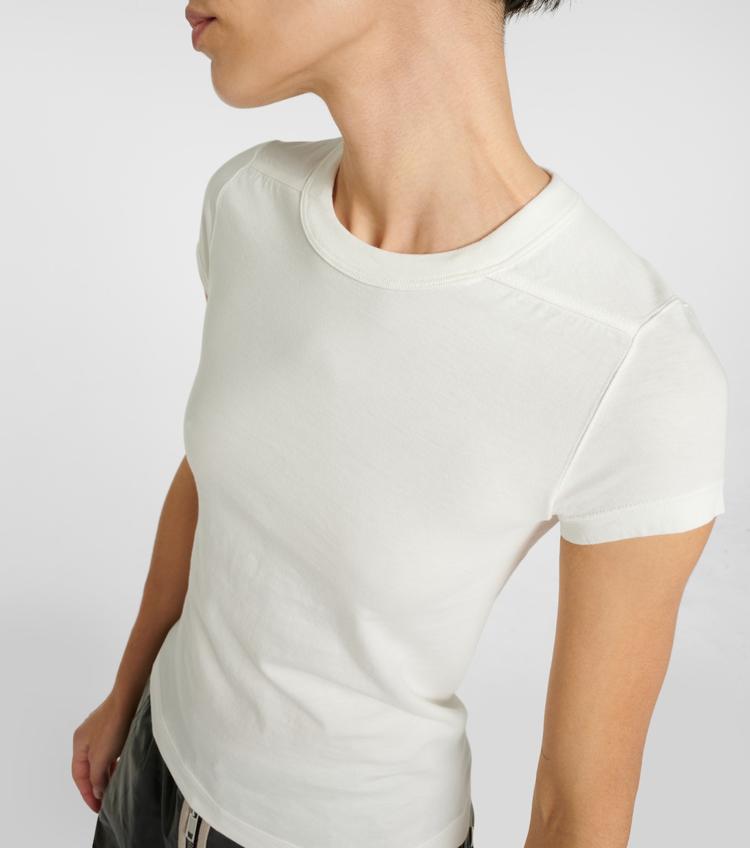 Camiseta cropped de jersey de algodón | Rick Owens