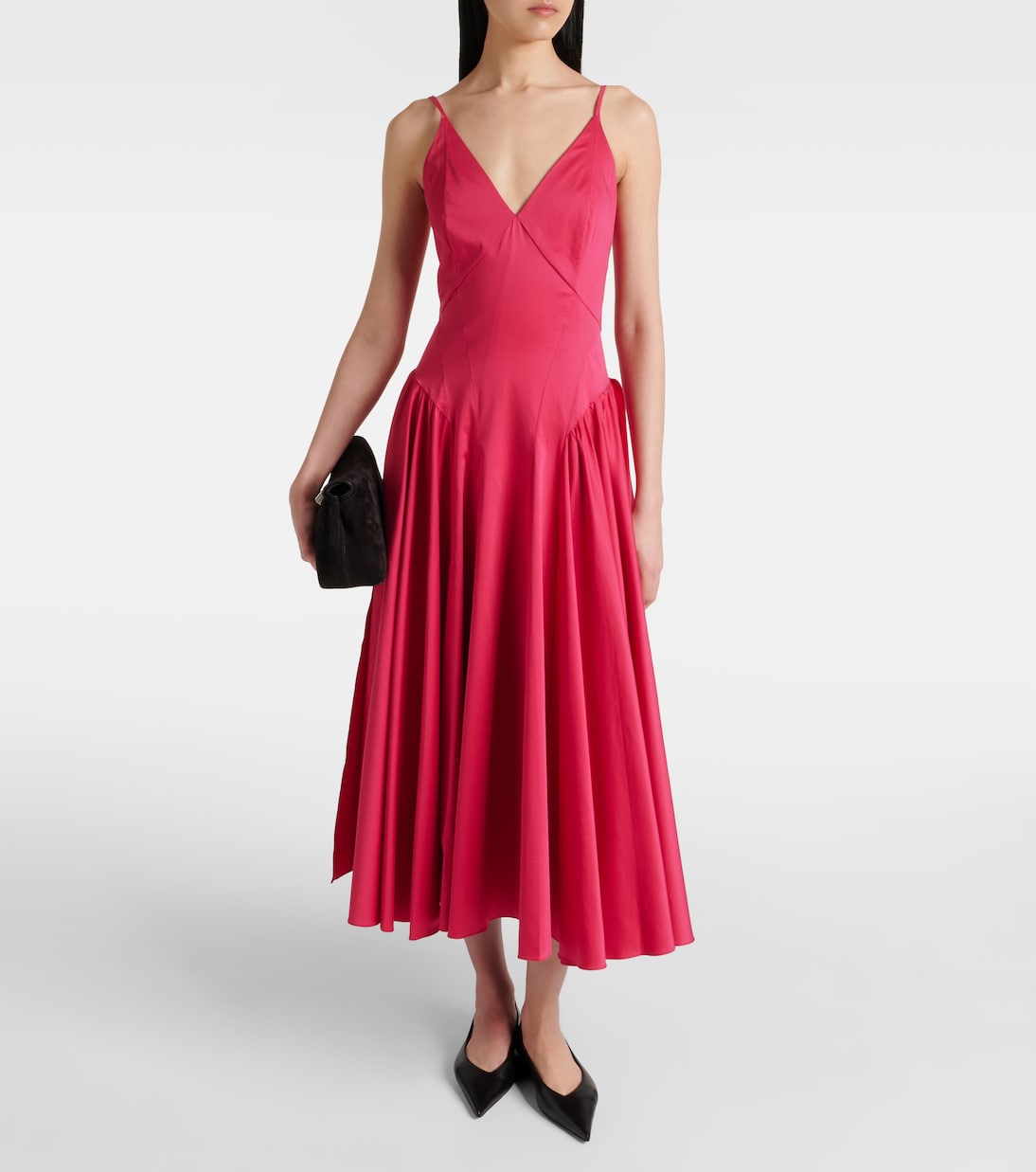 Robe midi Solene en coton mélangé | Tove