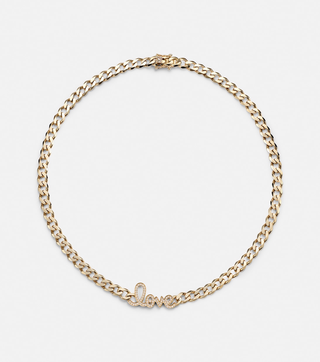 Collana in oro 14kt con design a scritta 