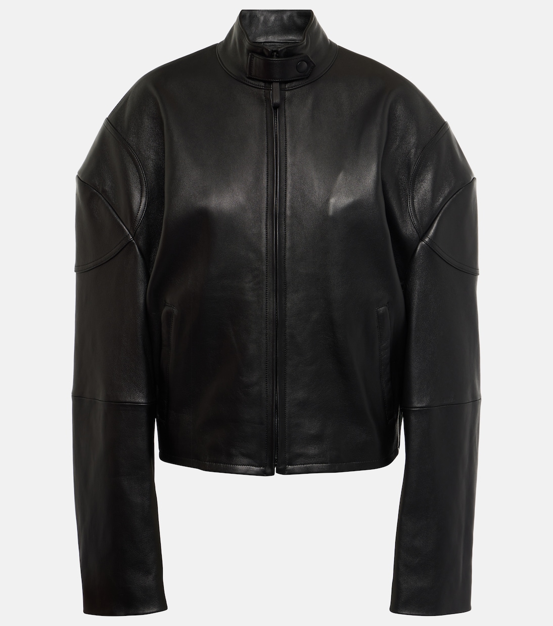 Veste en cuir à logo | Acne Studios