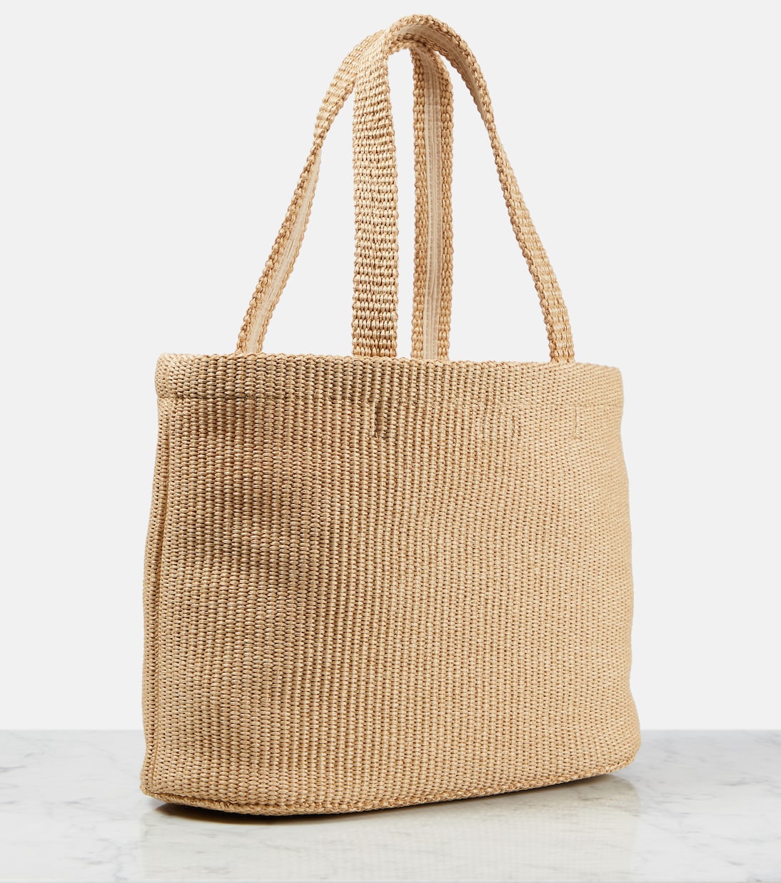 Borsa Beach in rafia con logo | Jimmy Choo