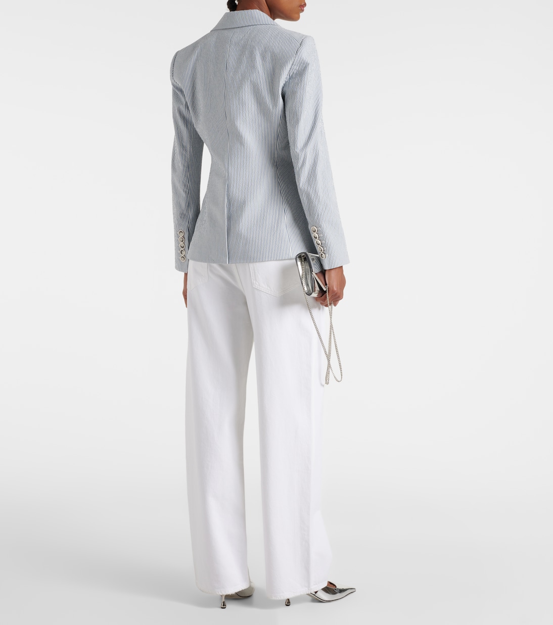 Blazer Miller in cotone a righe | Veronica Beard