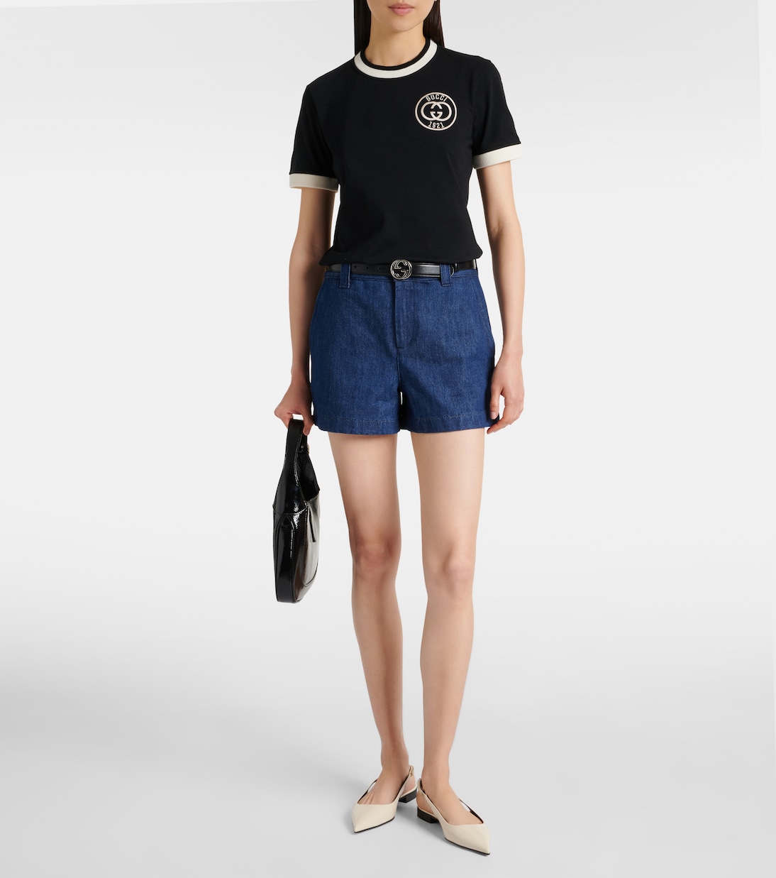 T-shirt Interlocking G in jersey di cotone  | Gucci