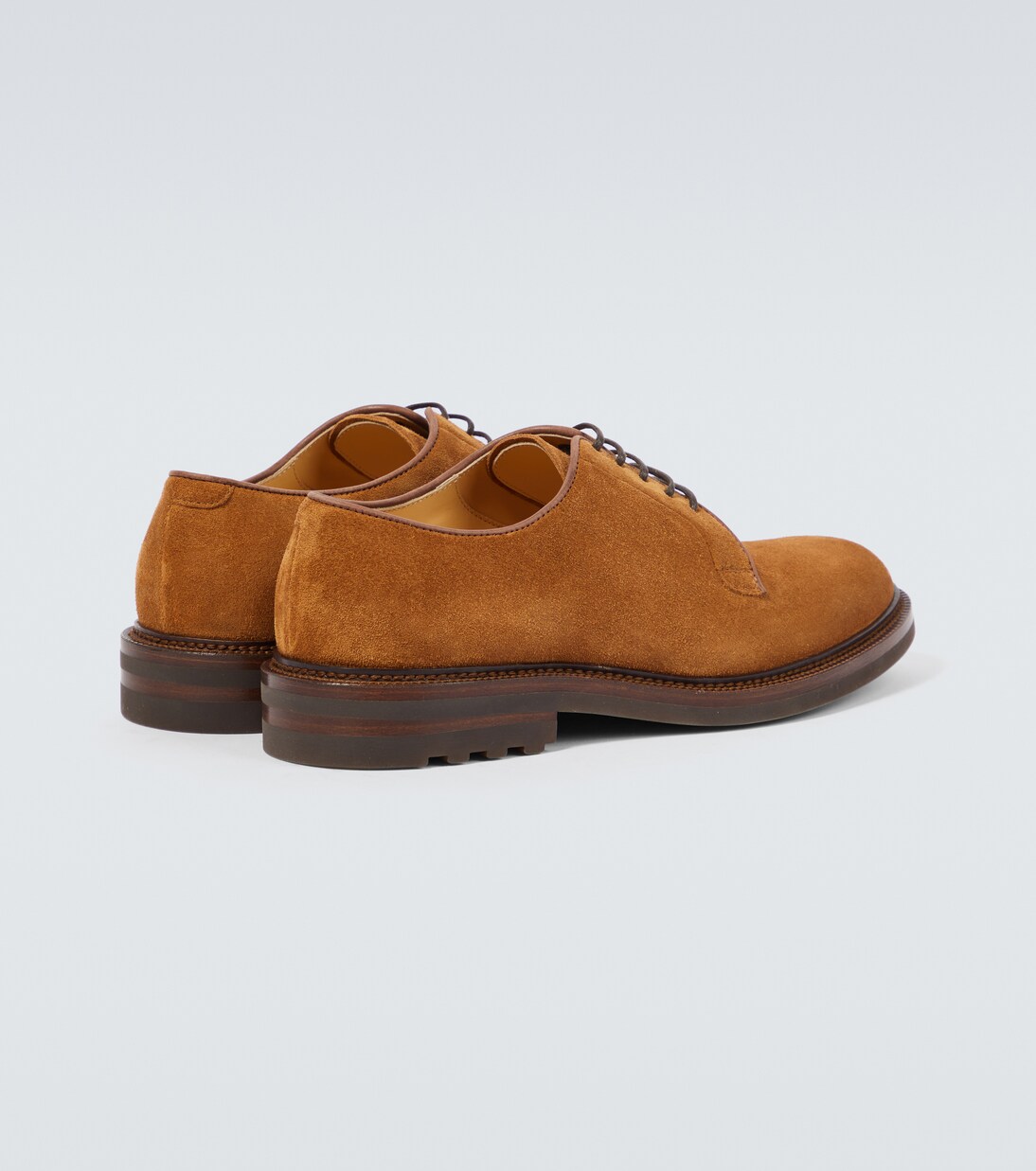 Stringate Derby in suede | Brunello Cucinelli