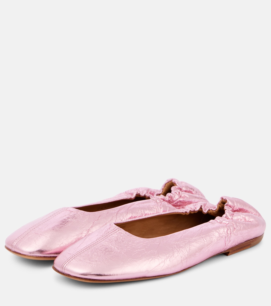 Ballerine in pelle metallizzata | Dries Van Noten