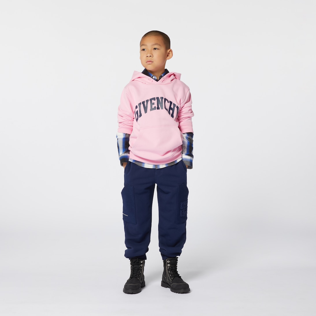 Sudadera con capucha de mezcla de algodón | Givenchy Kids