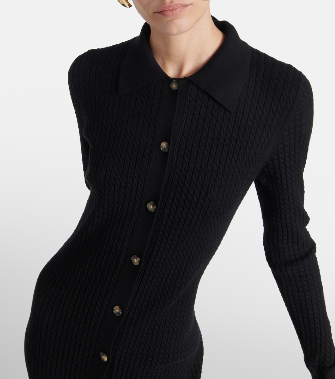 Vestido midi Phillips White Label de algodón | Proenza Schouler