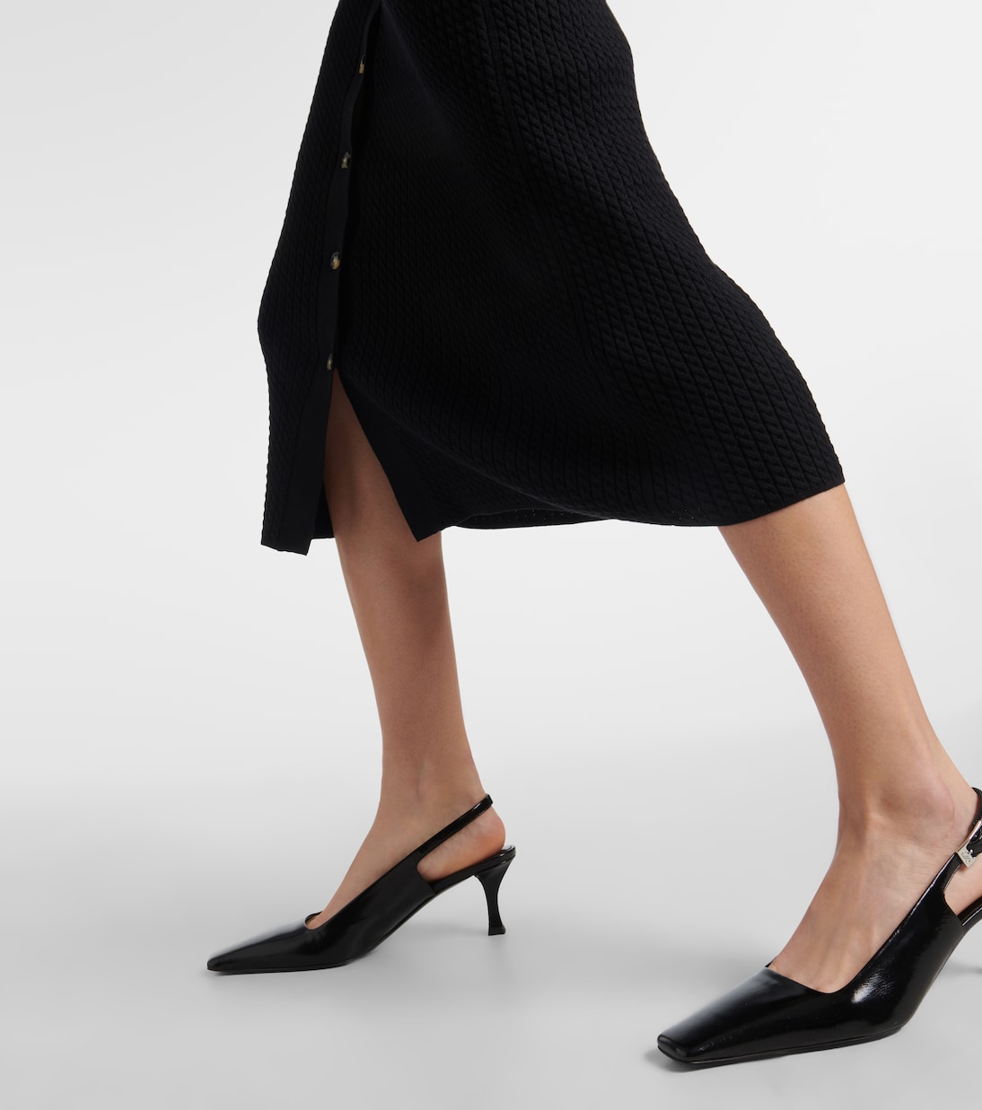 Vestido midi Phillips White Label de algodón | Proenza Schouler