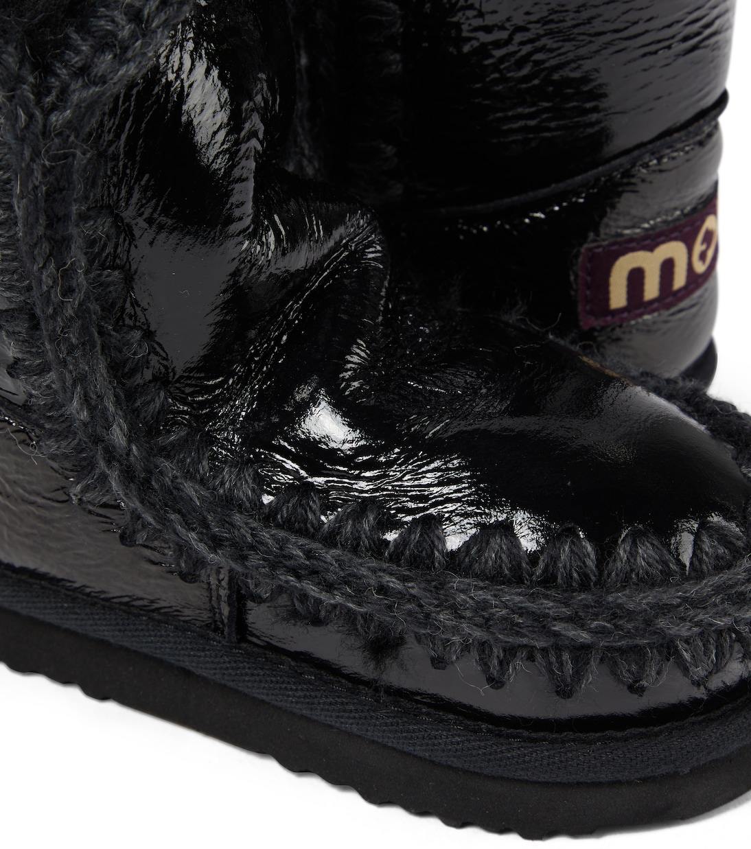 Schneestiefel aus Leder mit Shearling | Mou Kids