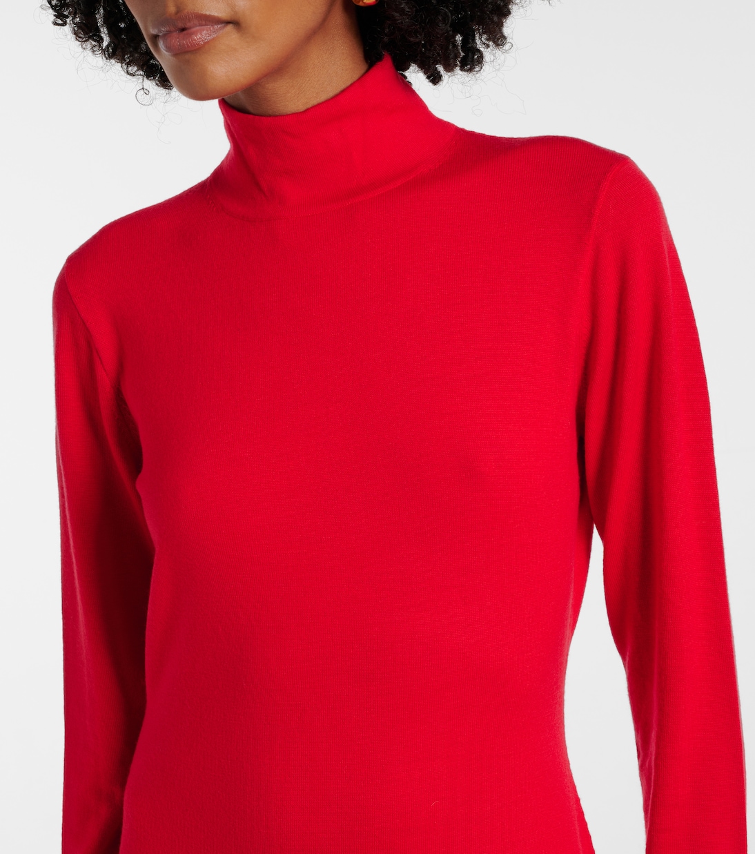 Wool turtleneck midi dress | Carolina Herrera