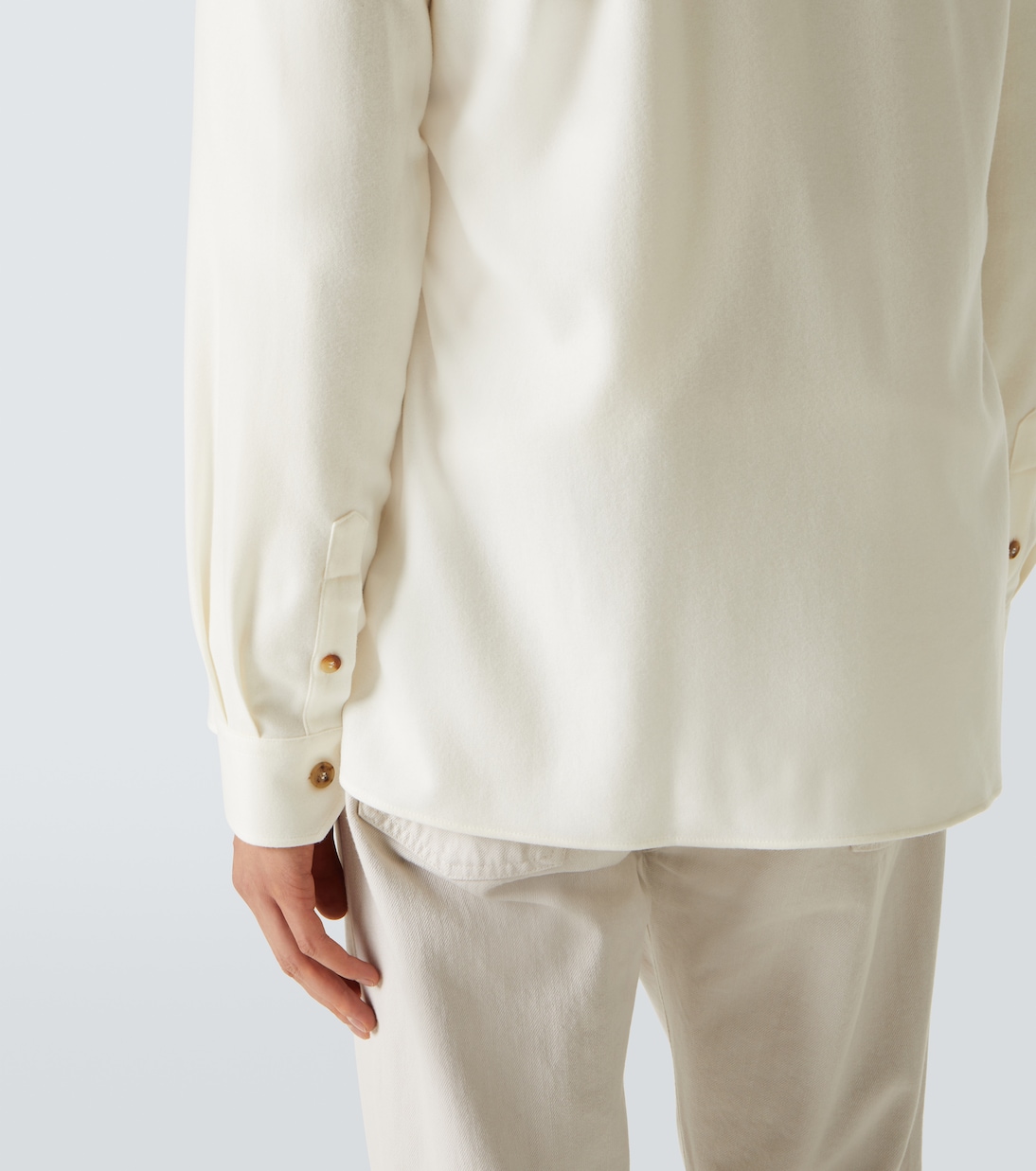 Giacca camicia in lana e cashmere | Brunello Cucinelli