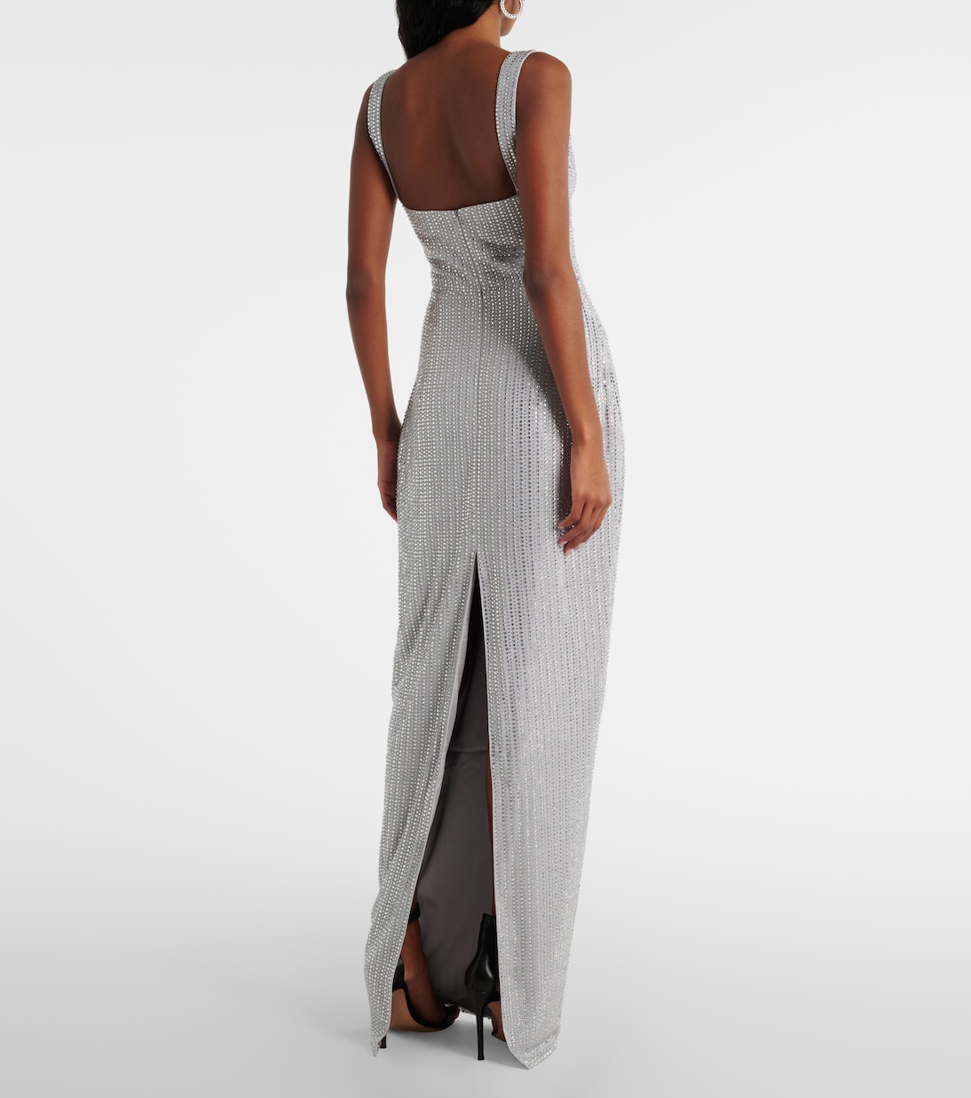 Crystal-embellished chiffon gown | Rasario
