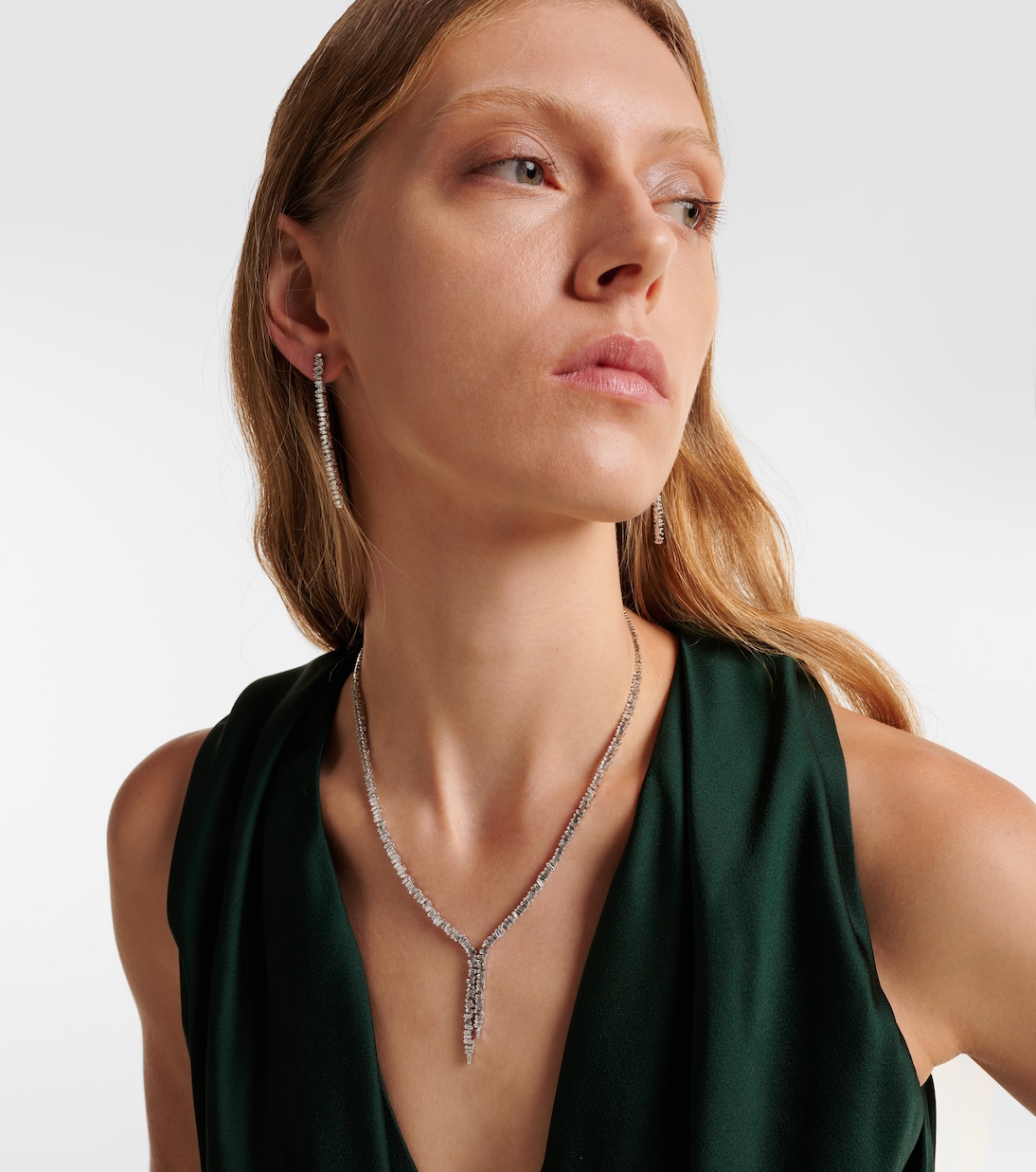 Collier en or blanc 18 ct et diamants | Suzanne Kalan