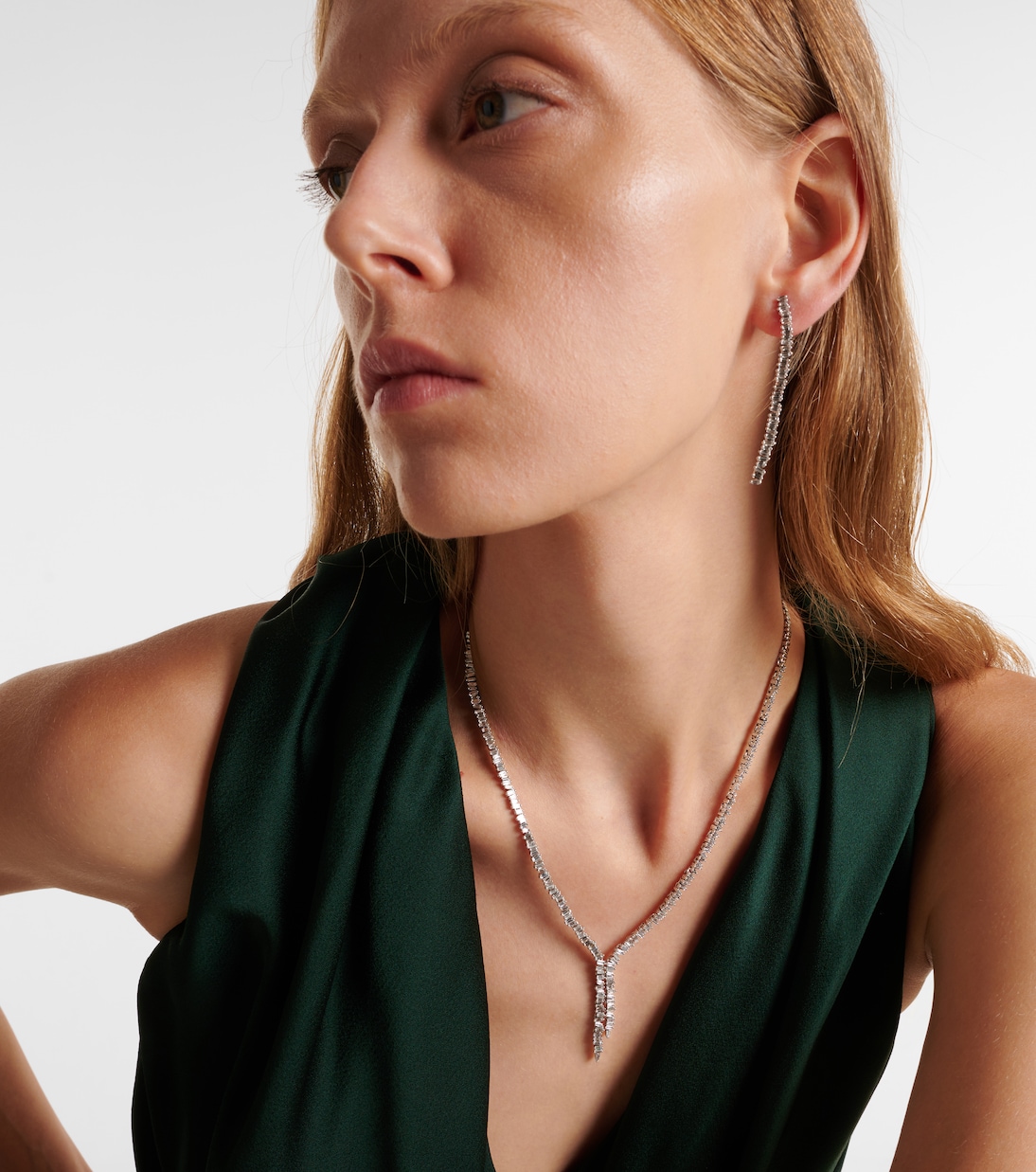 Collier en or blanc 18 ct et diamants | Suzanne Kalan