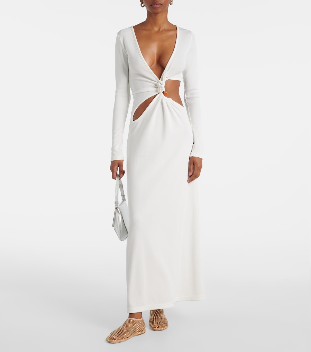 Ballerine Minette in mesh con cristalli | Christopher Esber