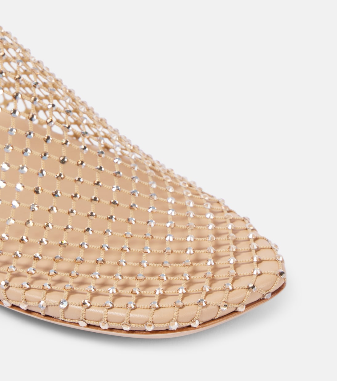 Ballerine Minette in mesh con cristalli | Christopher Esber