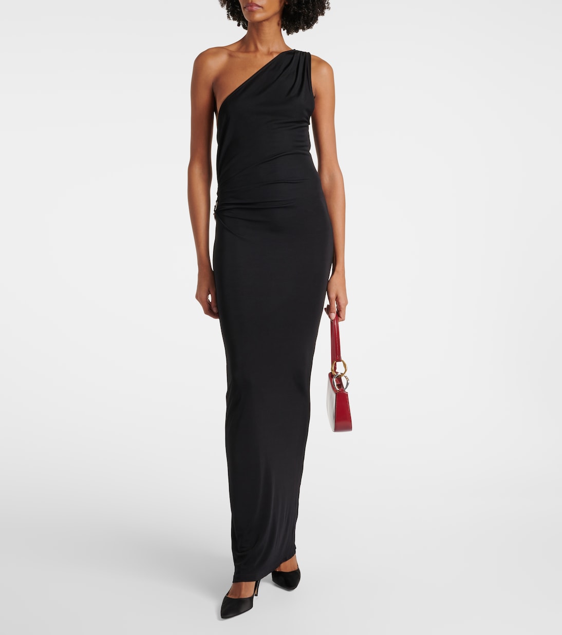 Vestido Largo Zen de Staud con Detalles Fruncidos y Corte Moderno para Jóvenes