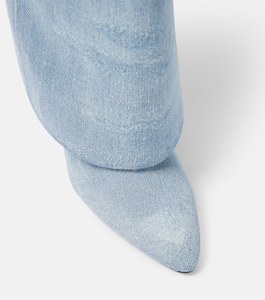 Botas mosqueteras Shark Lock Stiletto de denim | Givenchy