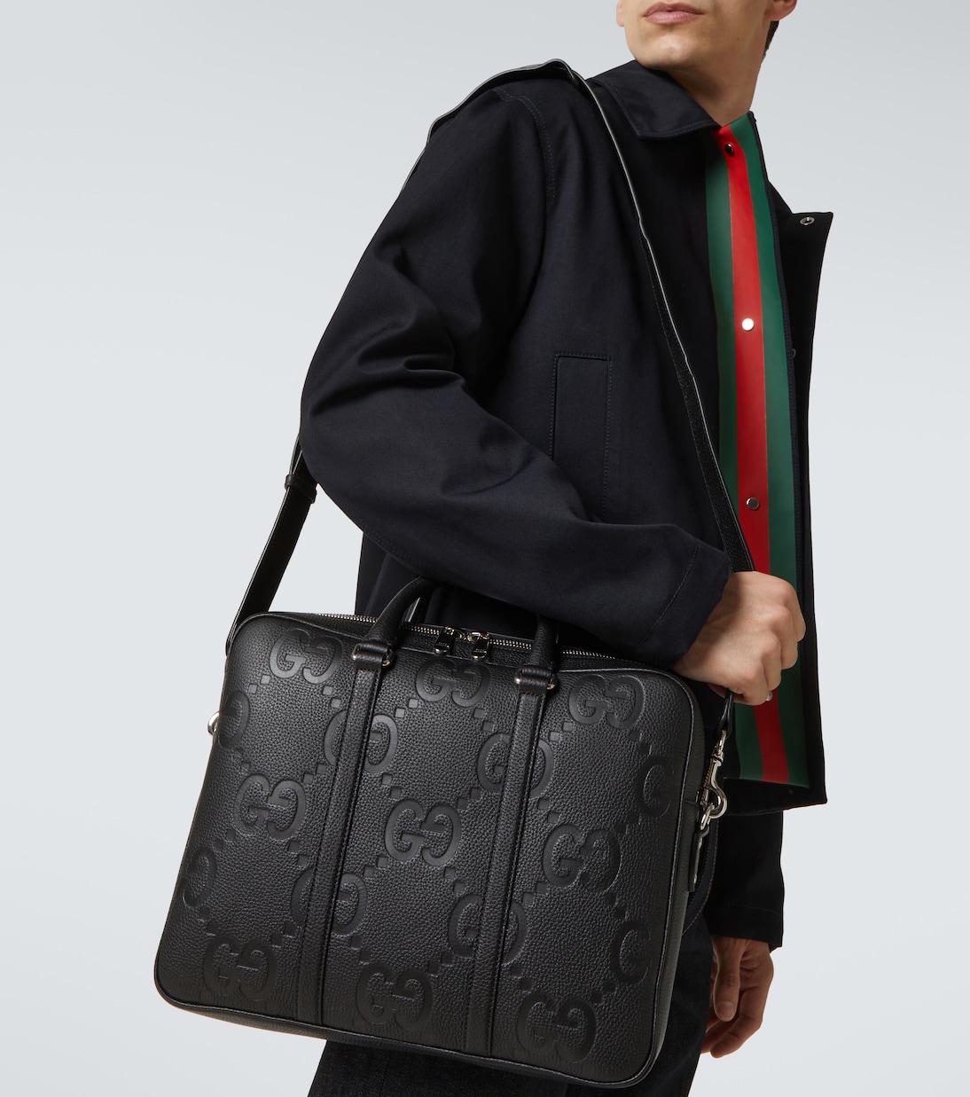 Jumbo GG leather briefcase | Gucci