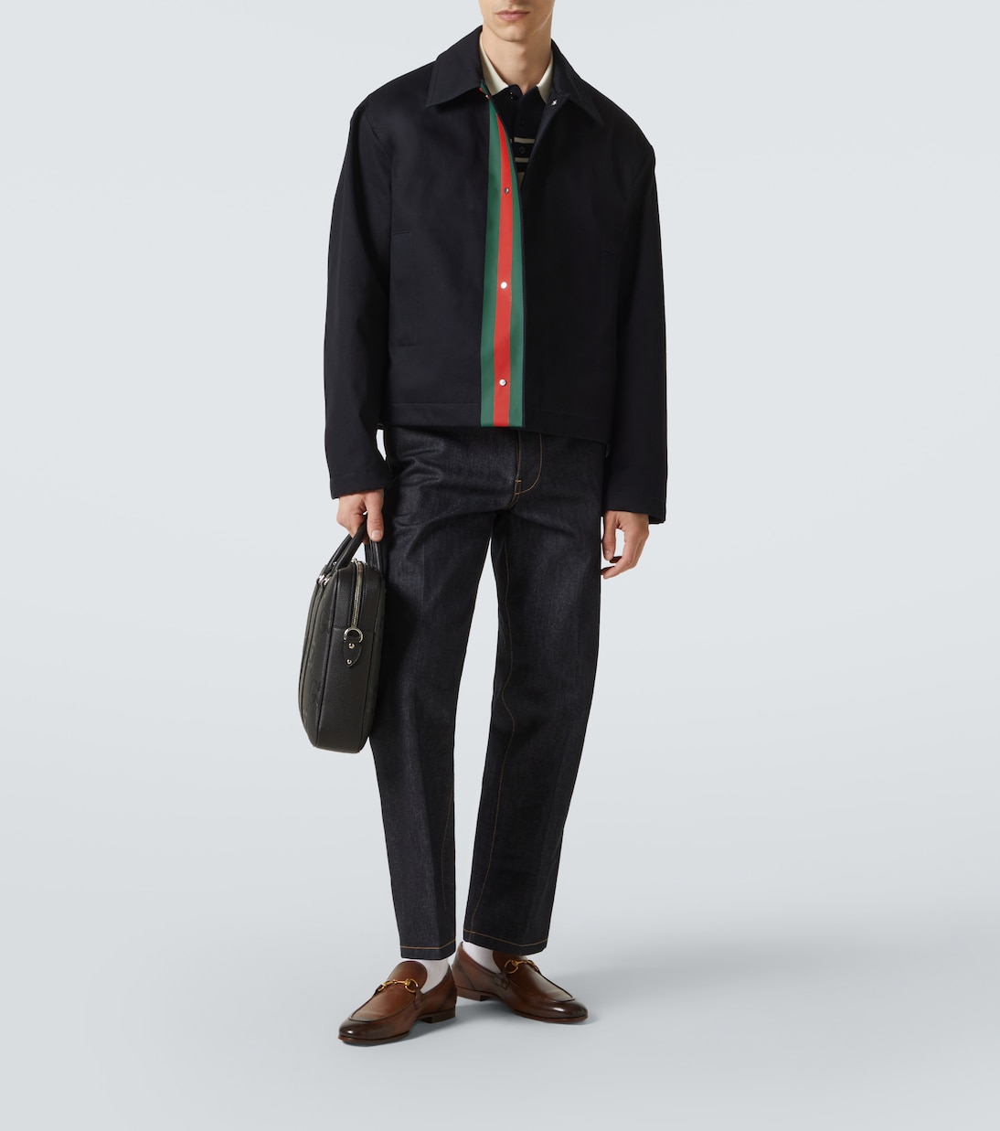 Jumbo GG leather briefcase | Gucci