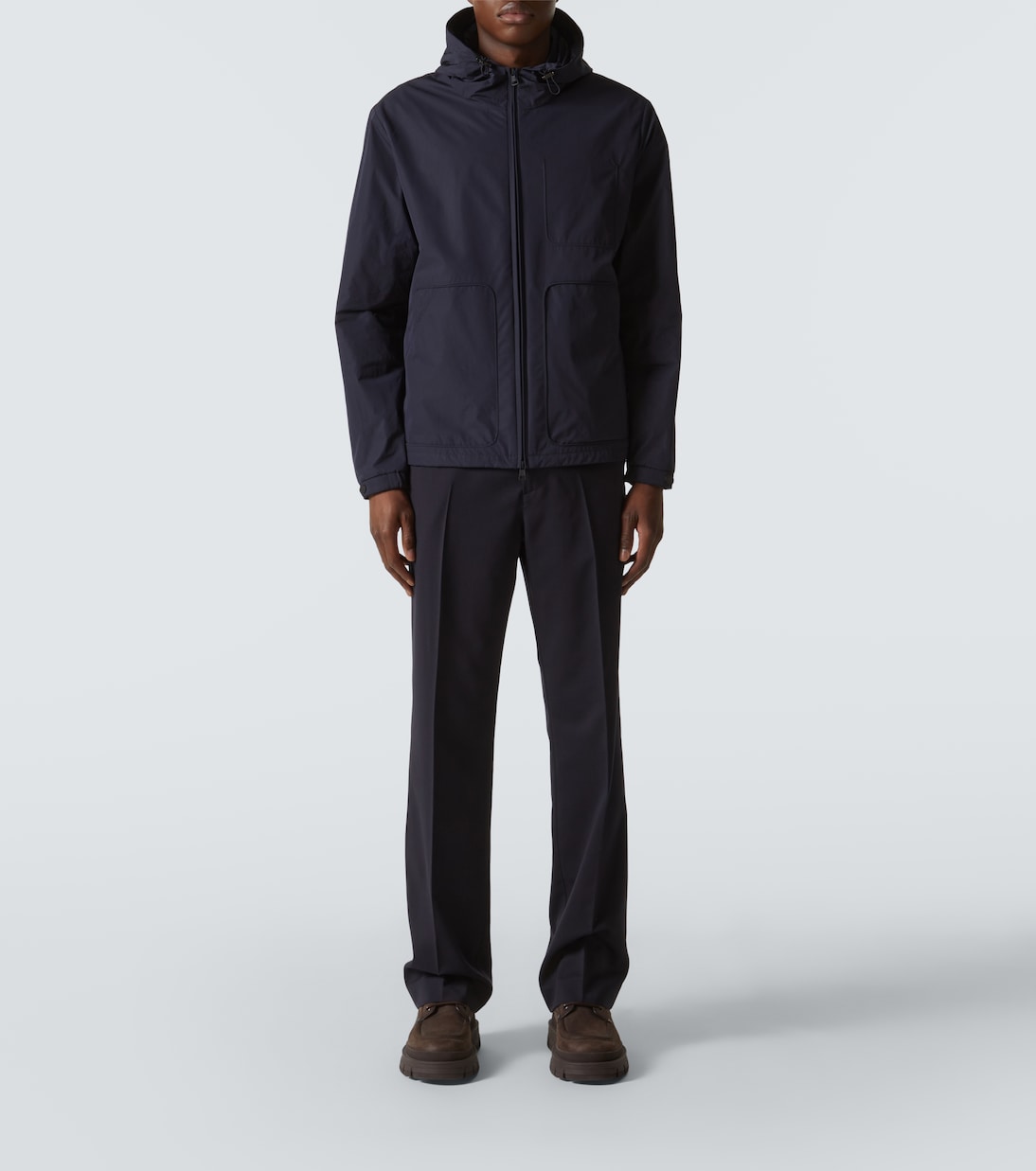 Sportivo wool-blend straight pants | Moncler