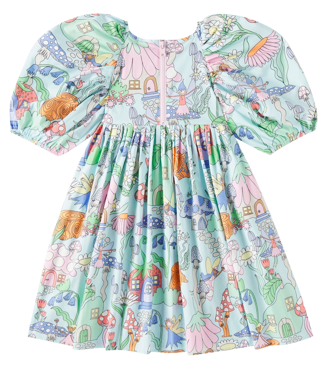Abito in cotone con stampa floreale | Stella McCartney Kids