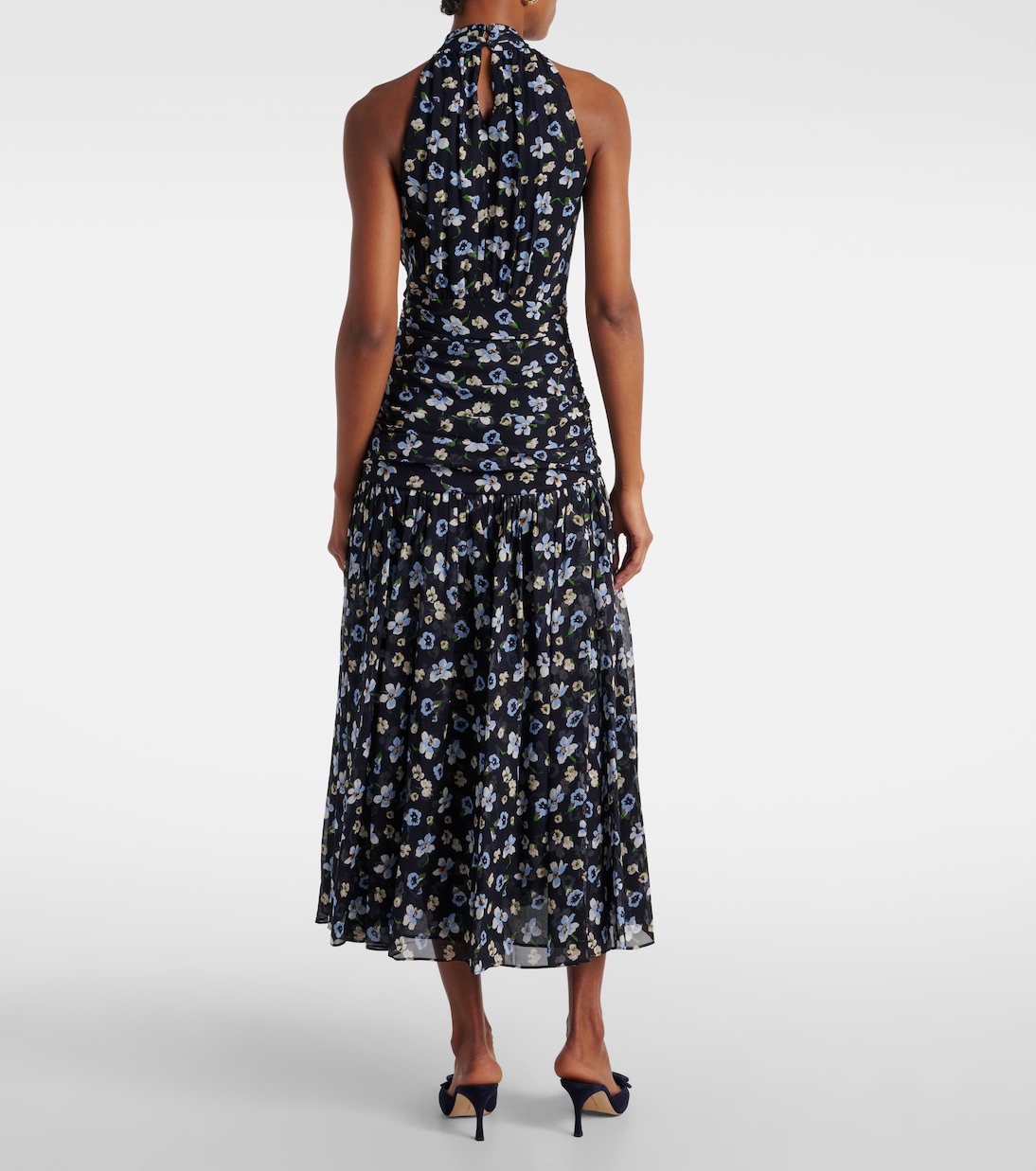 Abito midi Brock in seta | Veronica Beard