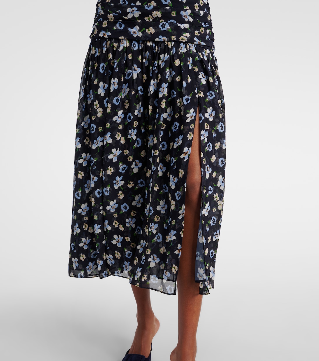 Abito midi Brock in seta | Veronica Beard
