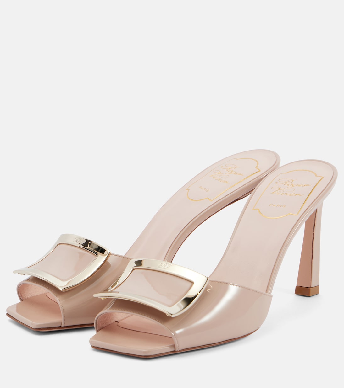 Mules Trompette 85 in vernice | Roger Vivier