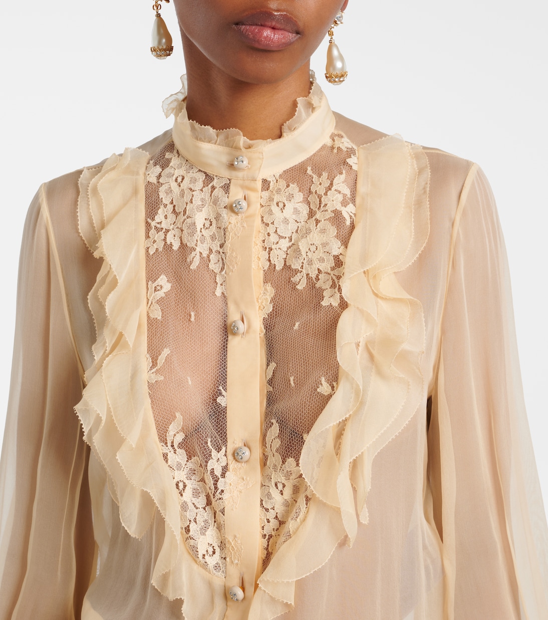 Blusa in chiffon di seta | Valentino