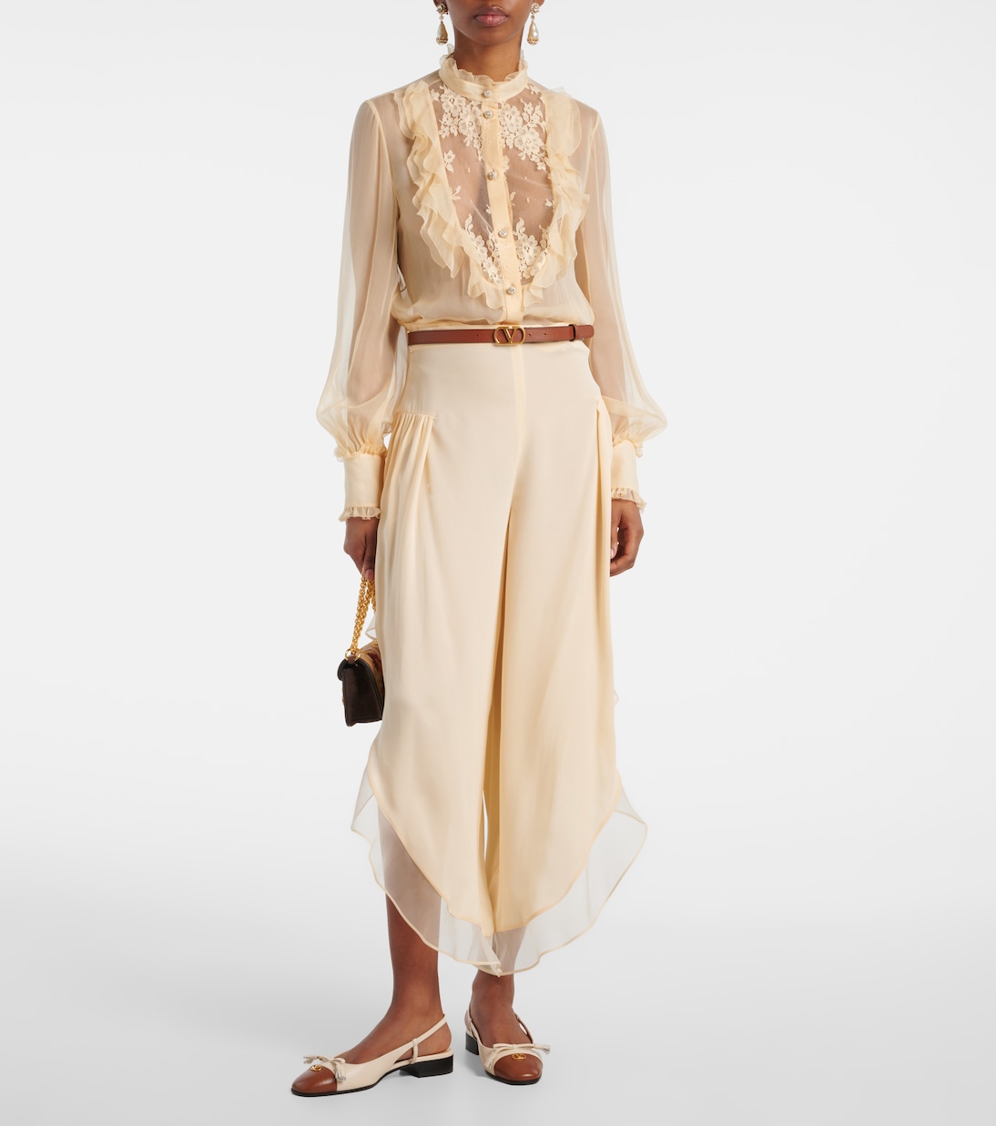 Blusa in chiffon di seta | Valentino