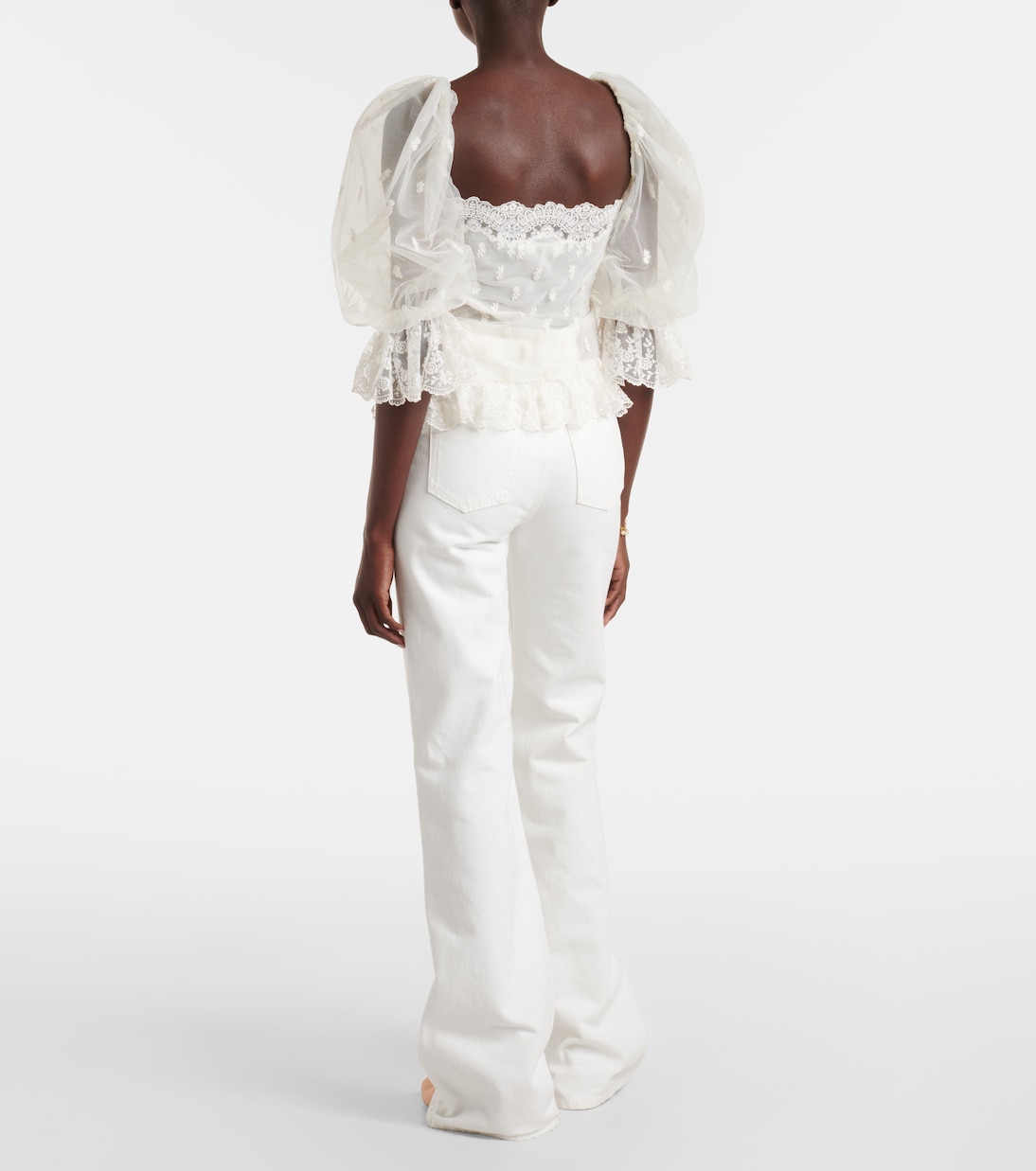 Embroidered lace blouse | Chloé
