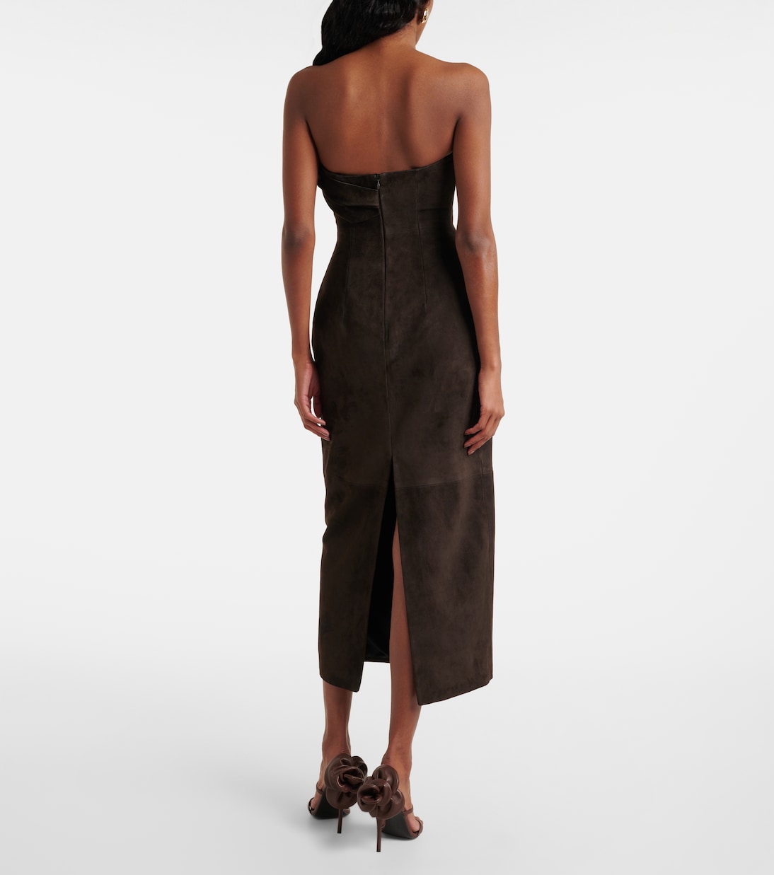 Robe midi en daim | Magda Butrym