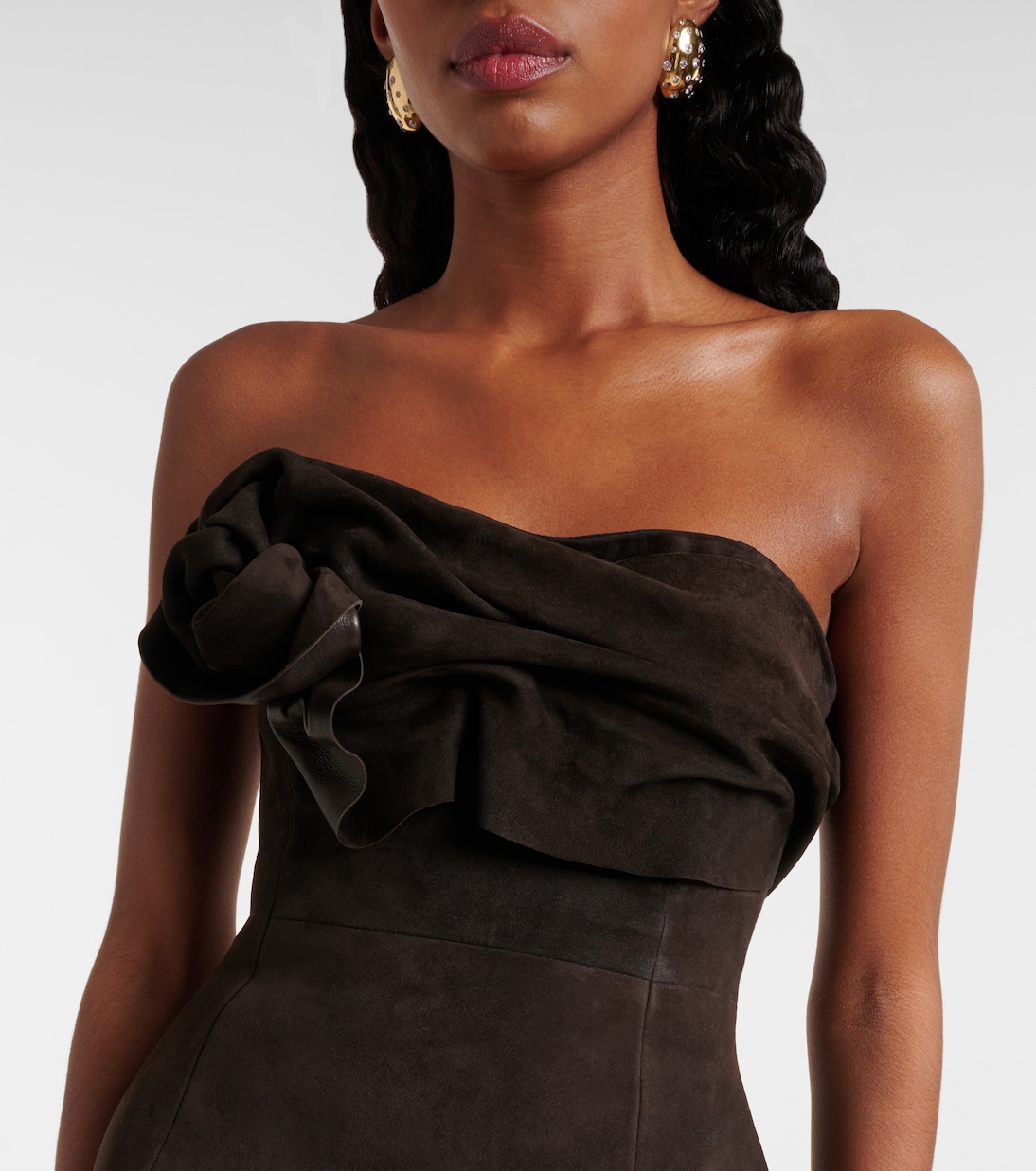 Robe midi en daim | Magda Butrym