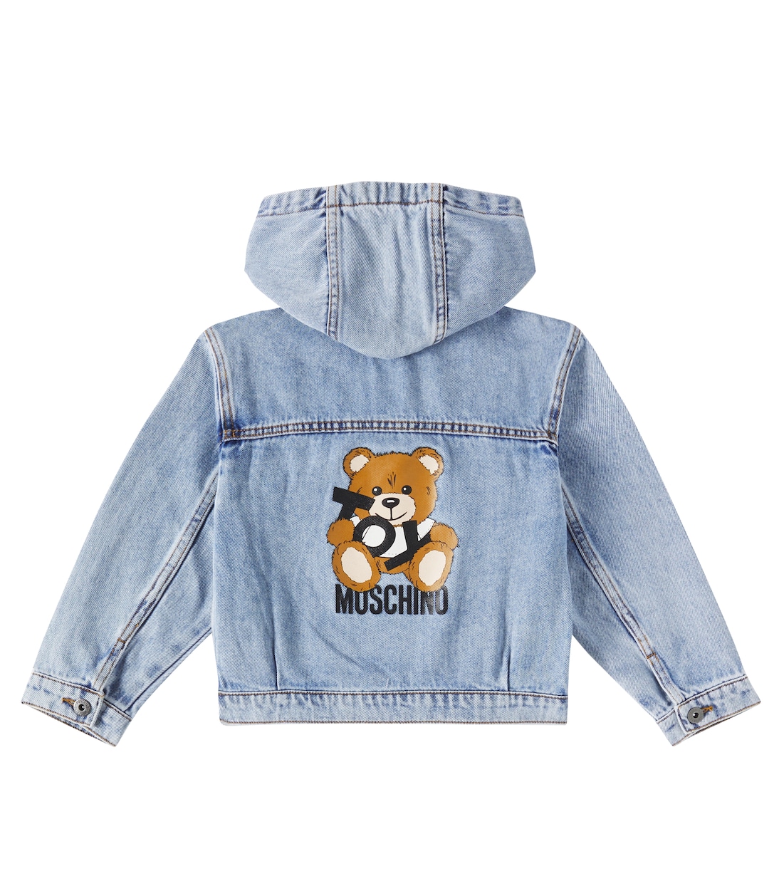 جاكيت بهودي من الدنيم بلوغو | Moschino Kids