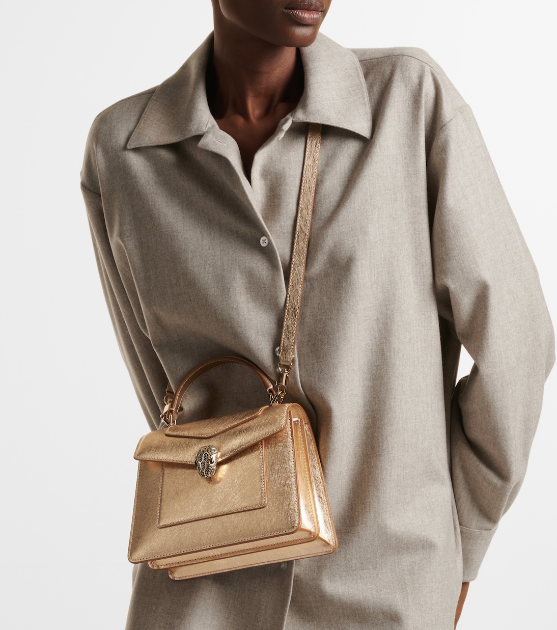 Borsa Serpenti Forever Medium in pelle | Bvlgari