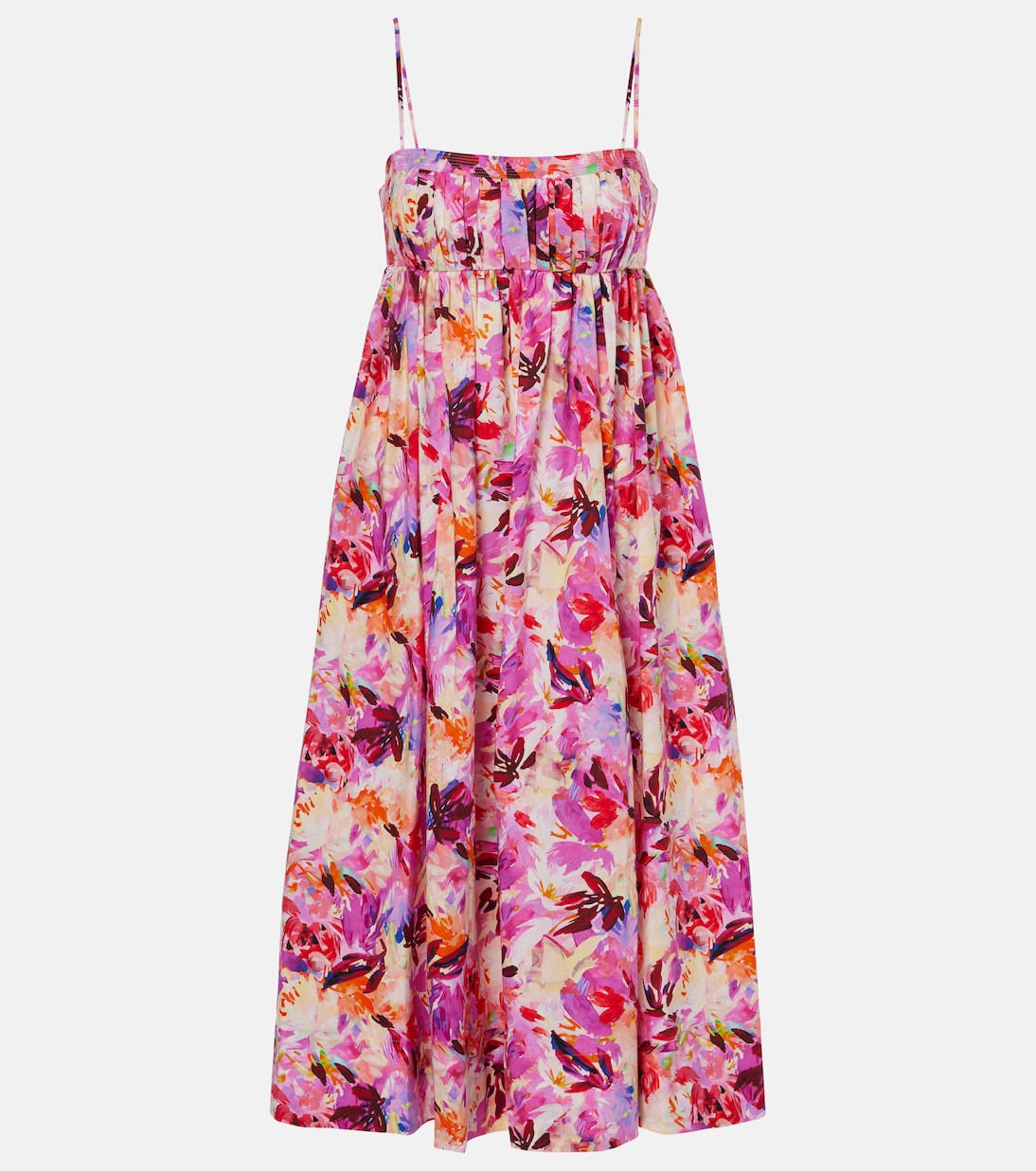 Abito lungo Lucille in cotone con stampa | Ulla Johnson