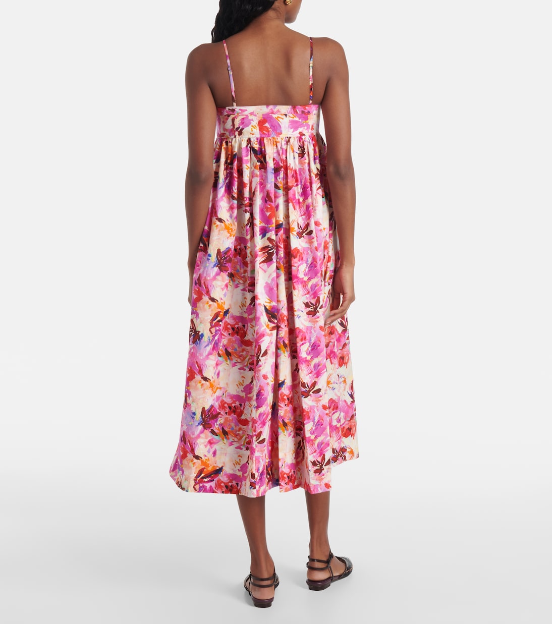 Abito lungo Lucille in cotone con stampa | Ulla Johnson