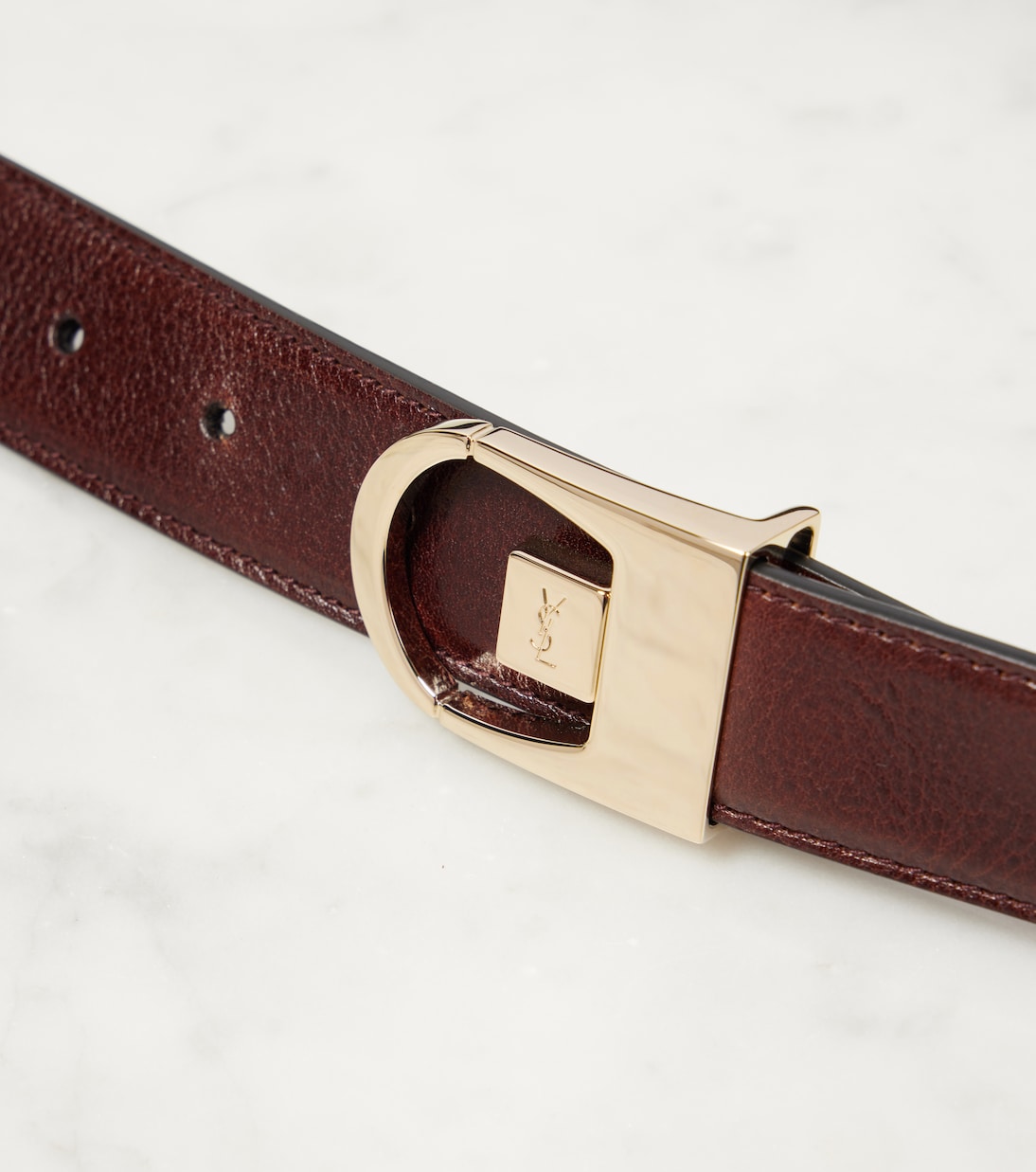 Cintura reversibile in pelle | Saint Laurent