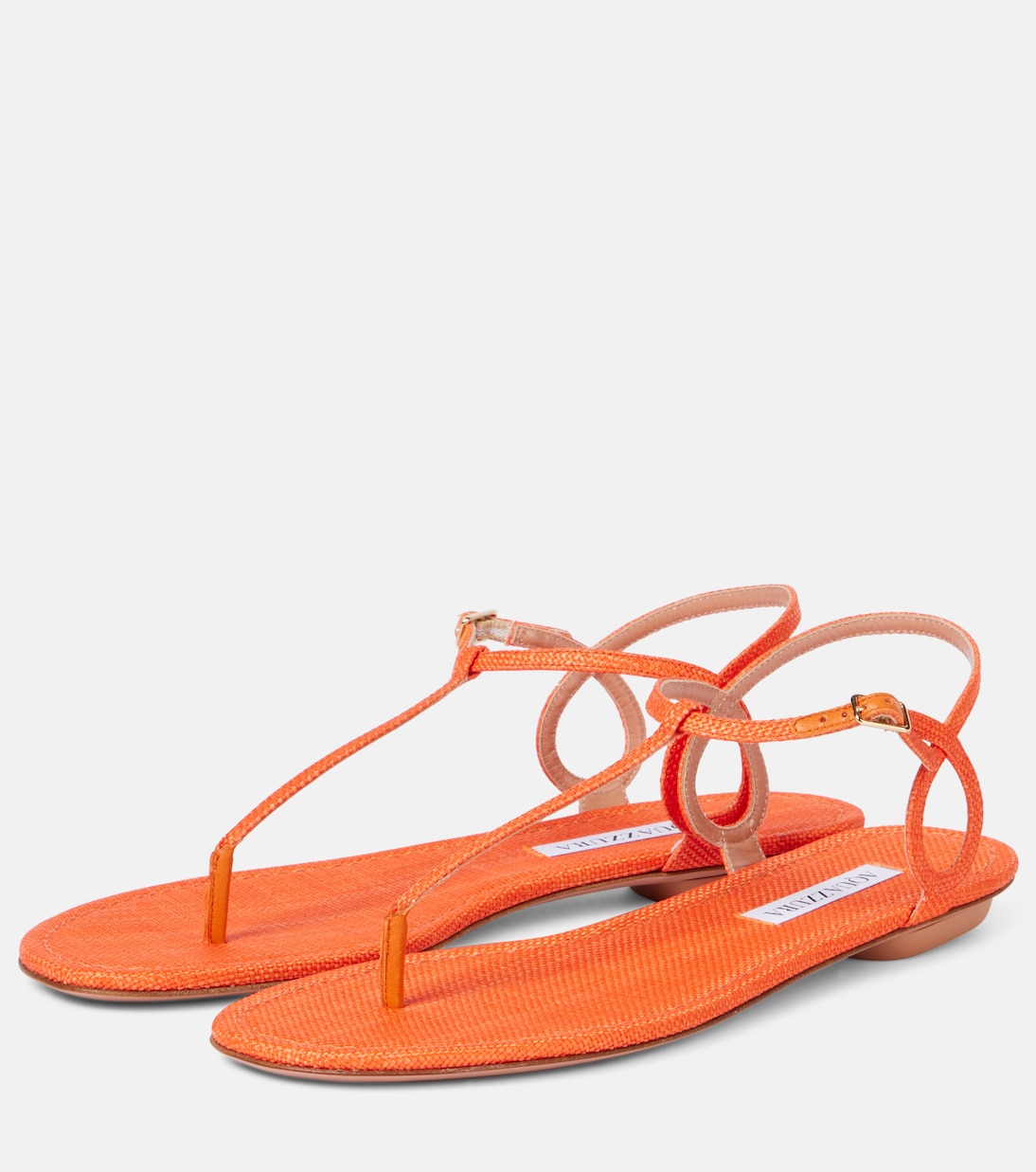 Almost Bare raffia-effect sandals | Aquazzura