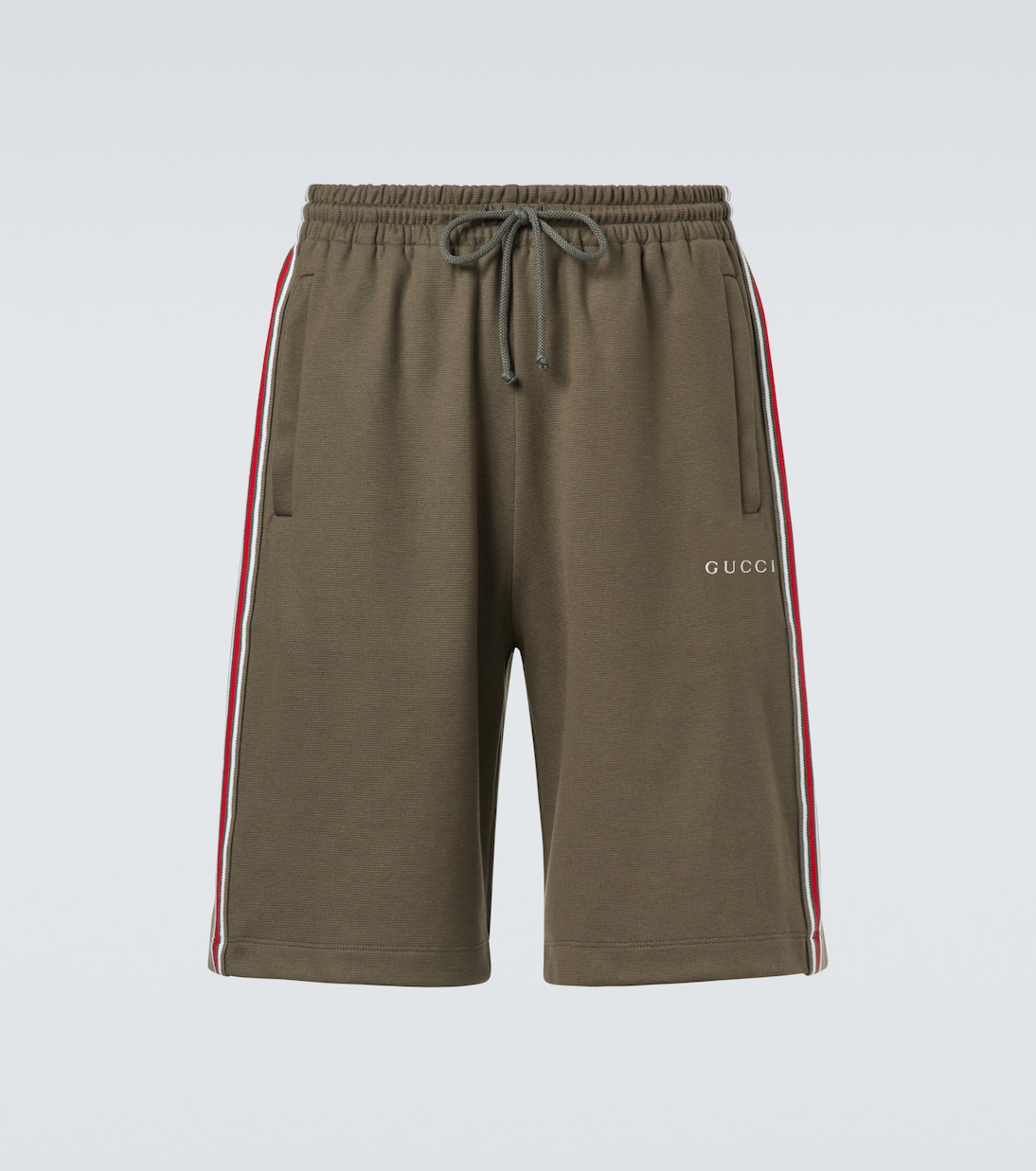 Shorts de piqué de algodón con logo | Gucci