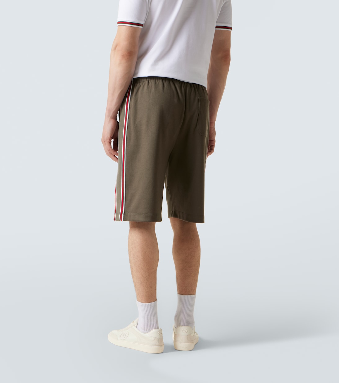 Shorts de piqué de algodón con logo | Gucci