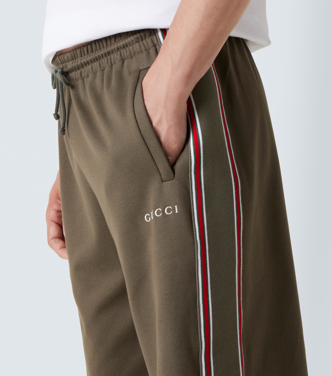 Shorts de piqué de algodón con logo | Gucci
