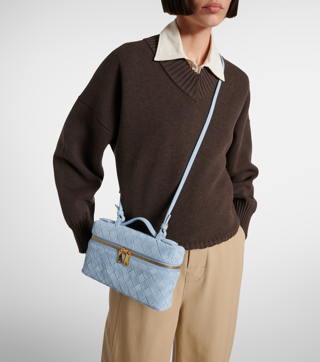 Schultertasche Bang Bang aus Veloursleder | Bottega Veneta