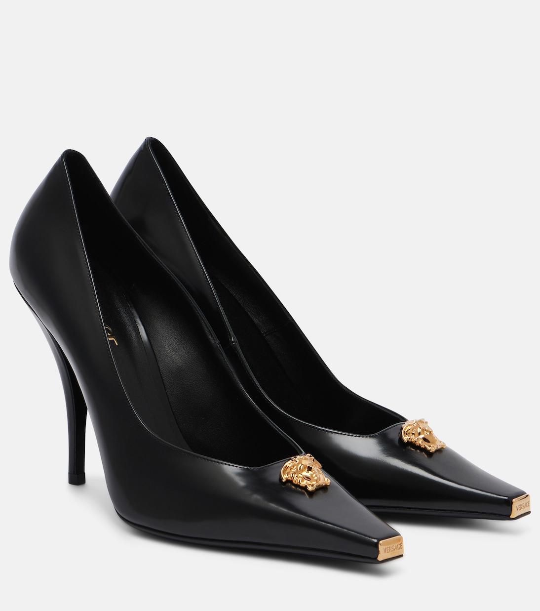 Pumps La Medusa 105 aus Leder | Versace